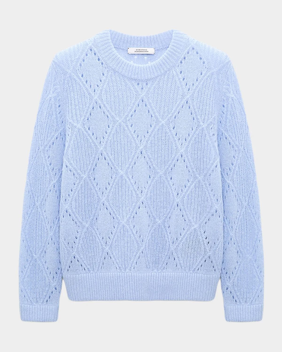Dorothee Schumacher Sheer Softness Argyle Pointelle Sweater
