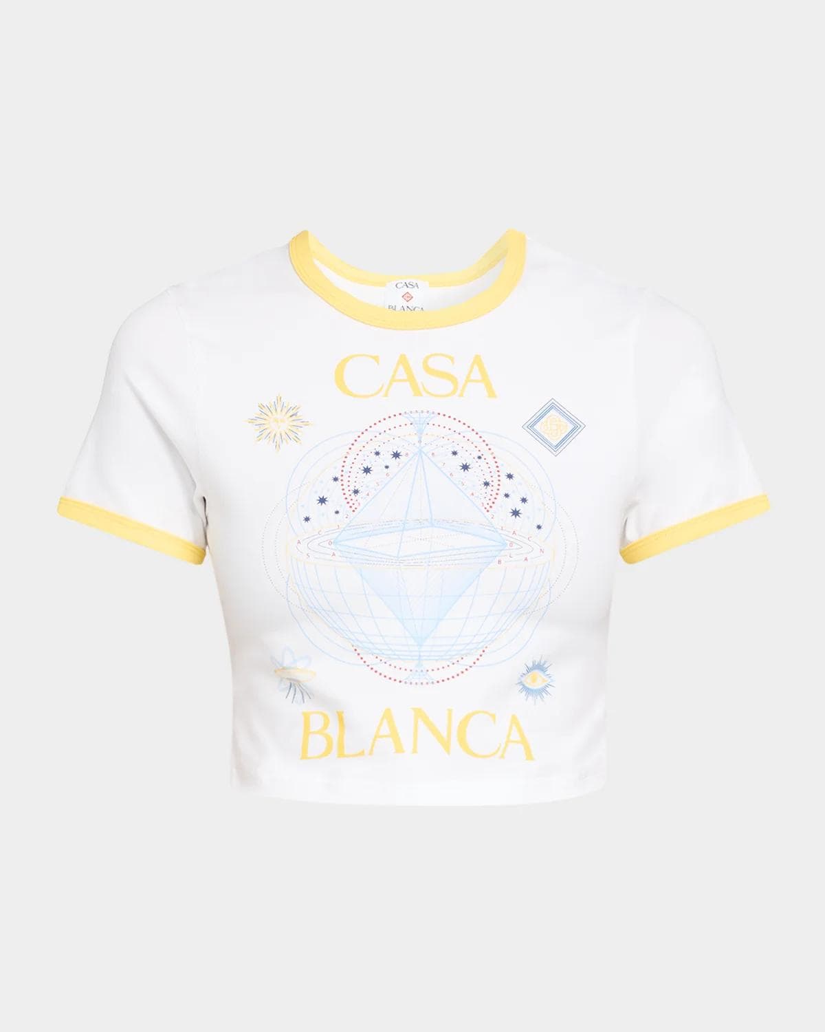 Casablanca Celestial Pyramid Short-Sleeve Crop Baby T-Shirt