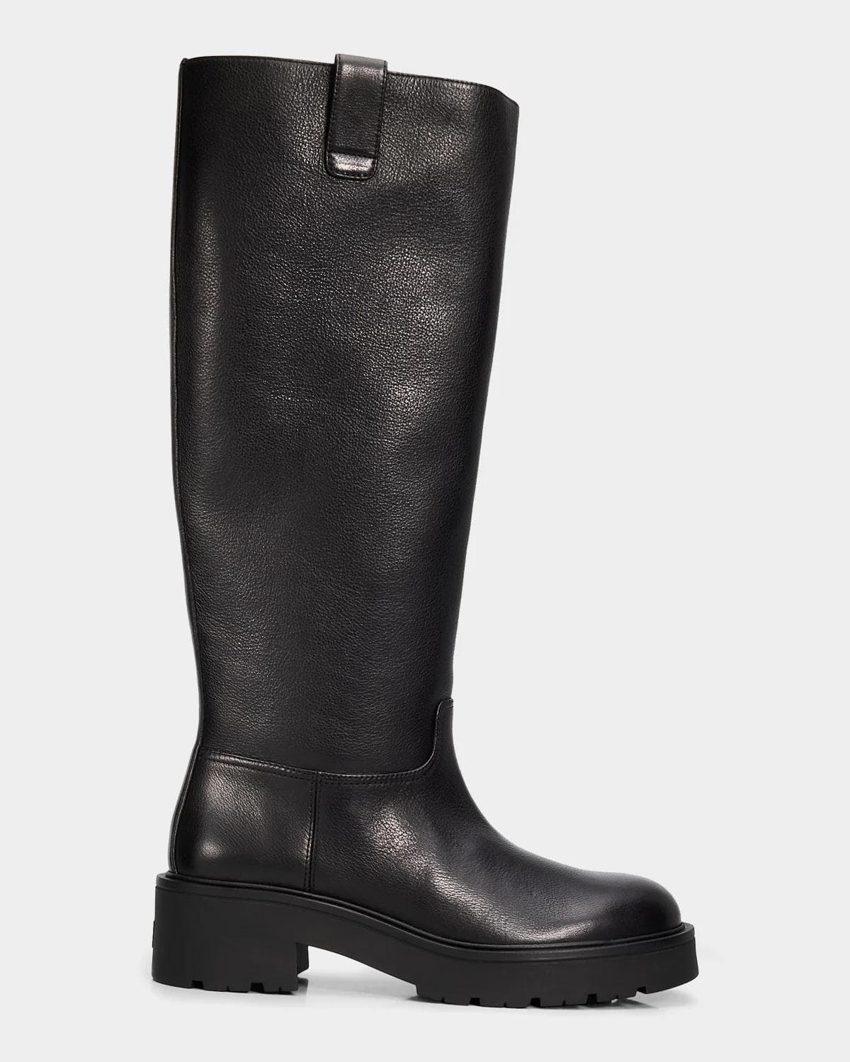 Stuart Weitzman Ren Knee-High Lug Sole Leather Boots
