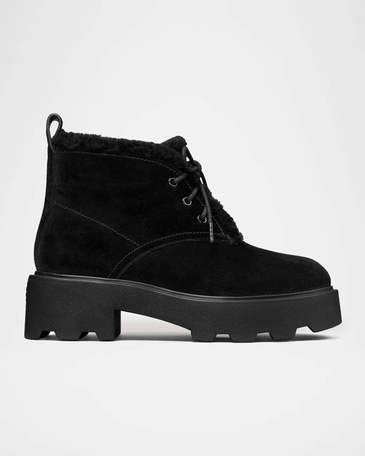 Tory Burch Desert Shearling-Lined Suede Boots