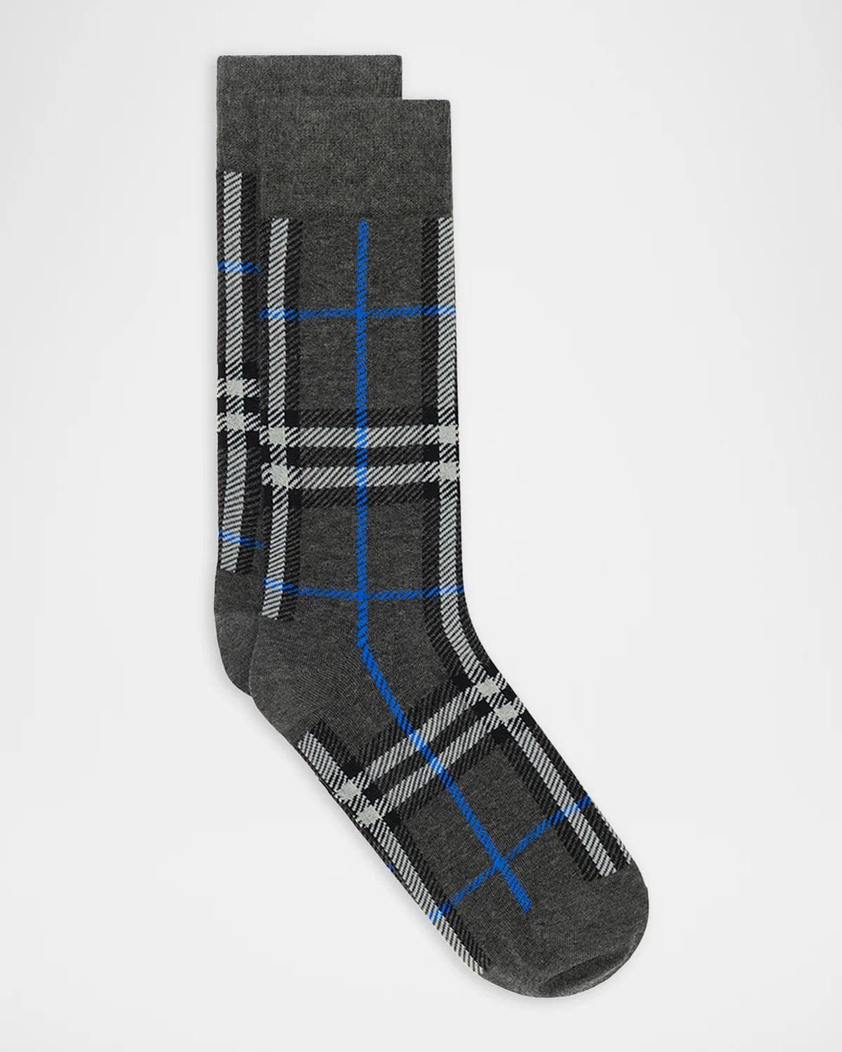 Burberry Men's Check Crew Socks