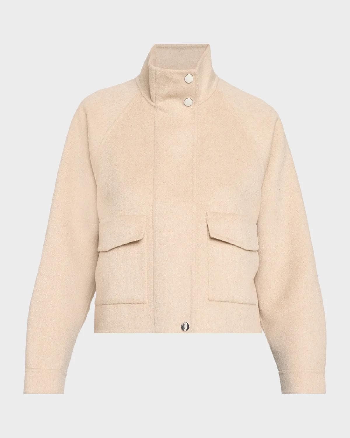 Elie Tahari The Eden Turtleneck Silk-Blend Jacket