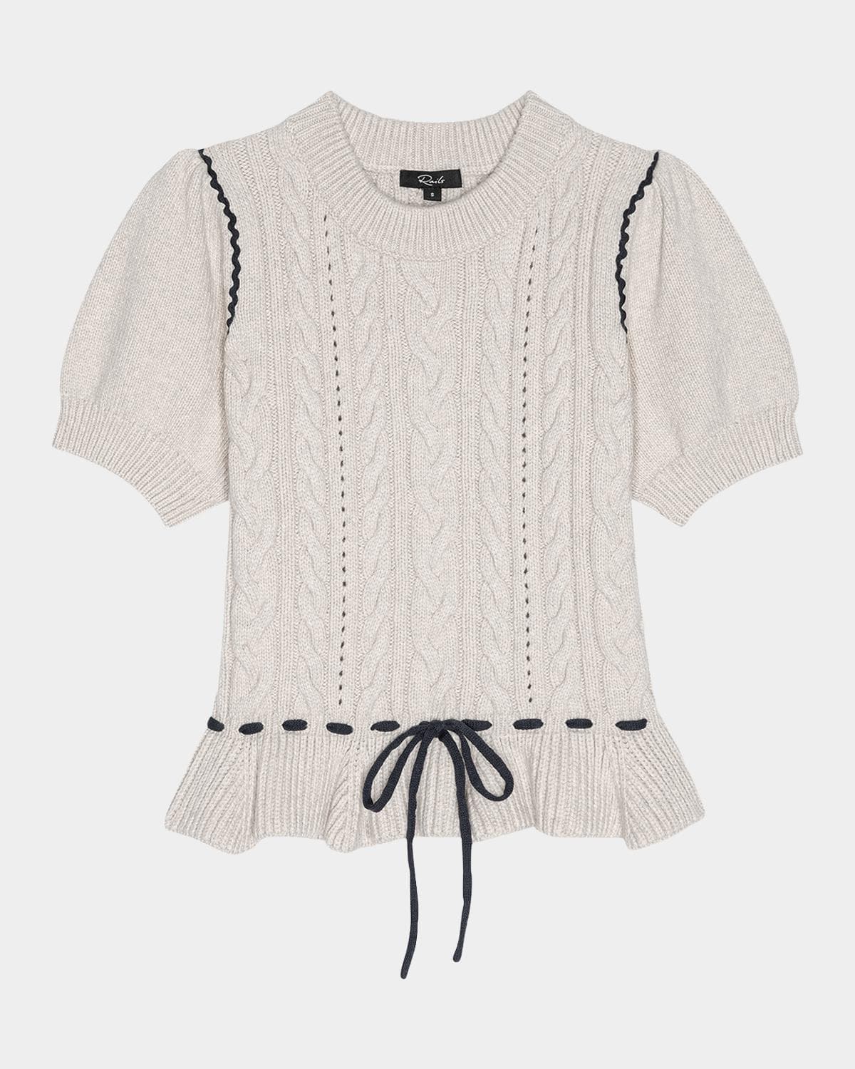 Rails Chandri Drawstring Peplum Sweater