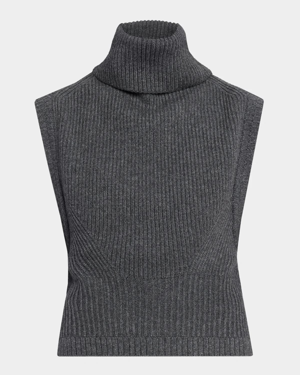 SIMKHAI Maple Ribbed Wool-Cashmere Top