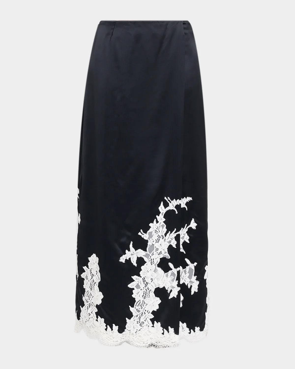 SIMKHAI Dominique Satin Midi Skirt