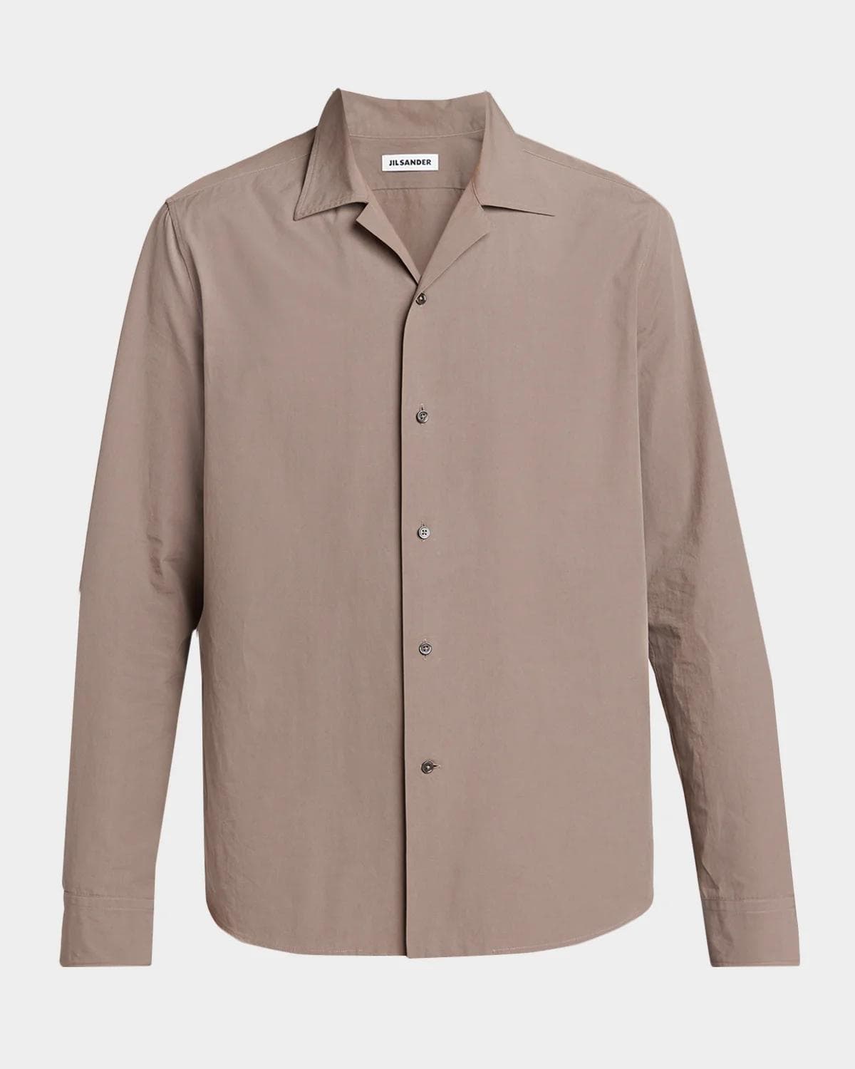 Jil Sander Men's Organic Cotton Notch Collar Button-Front Shirt