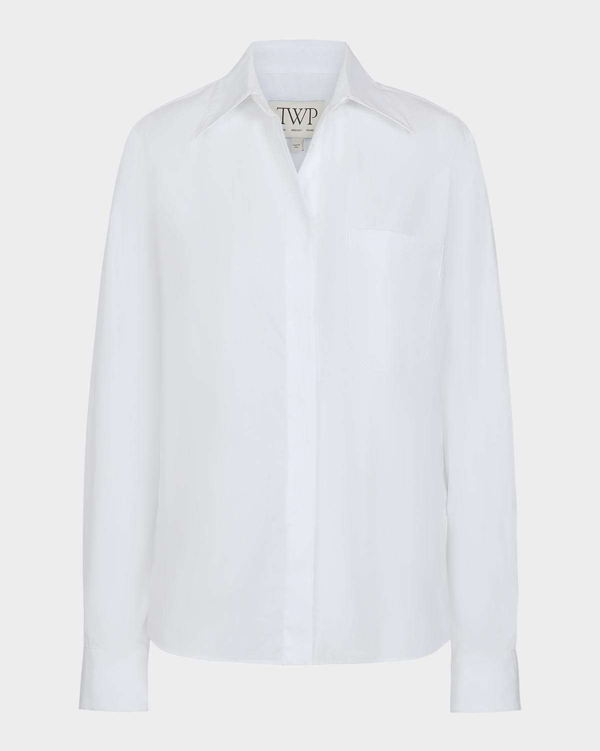 TWP Cowboy Shirt in Super Compact Poplin