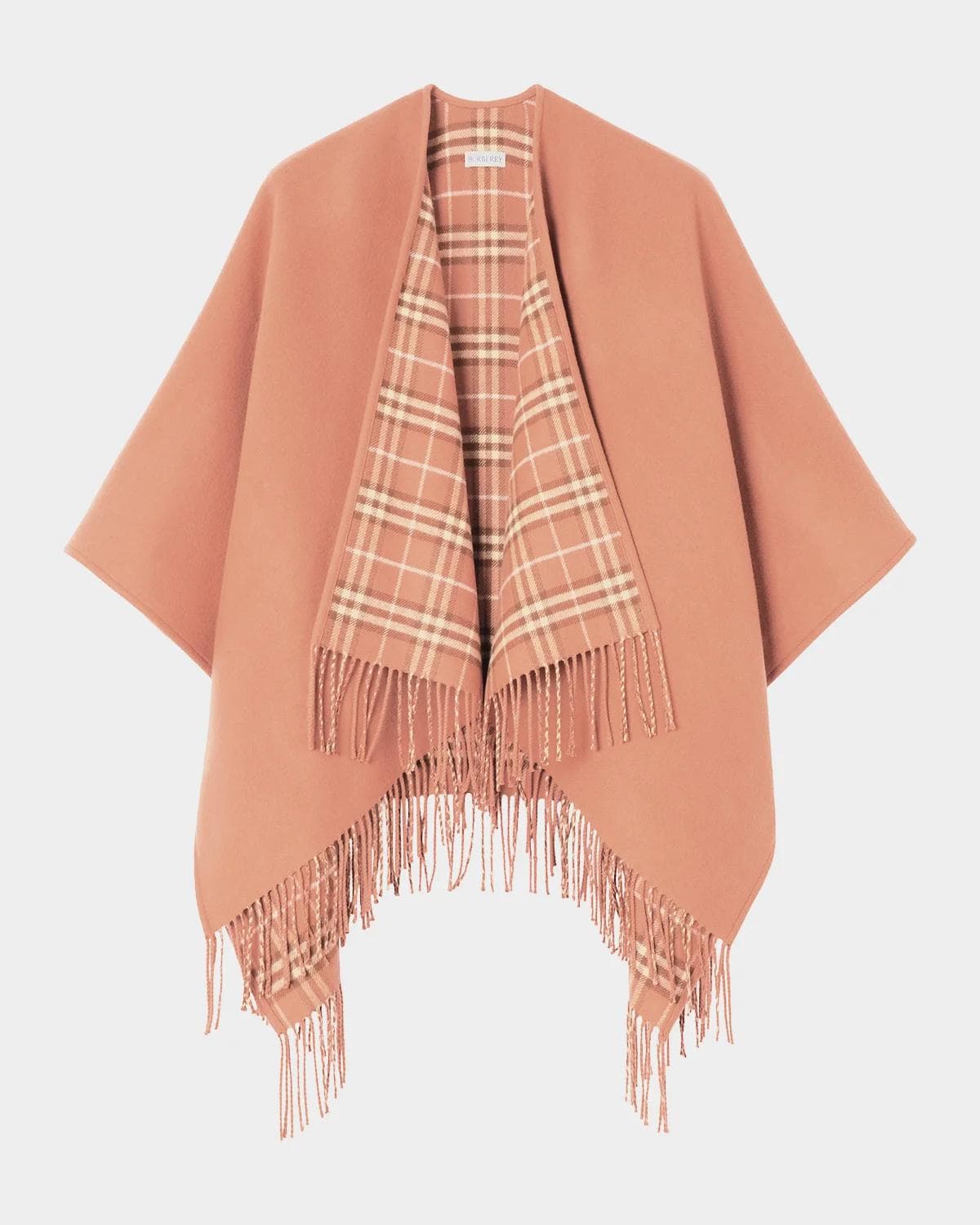 Burberry Reversible Check Wool Cape