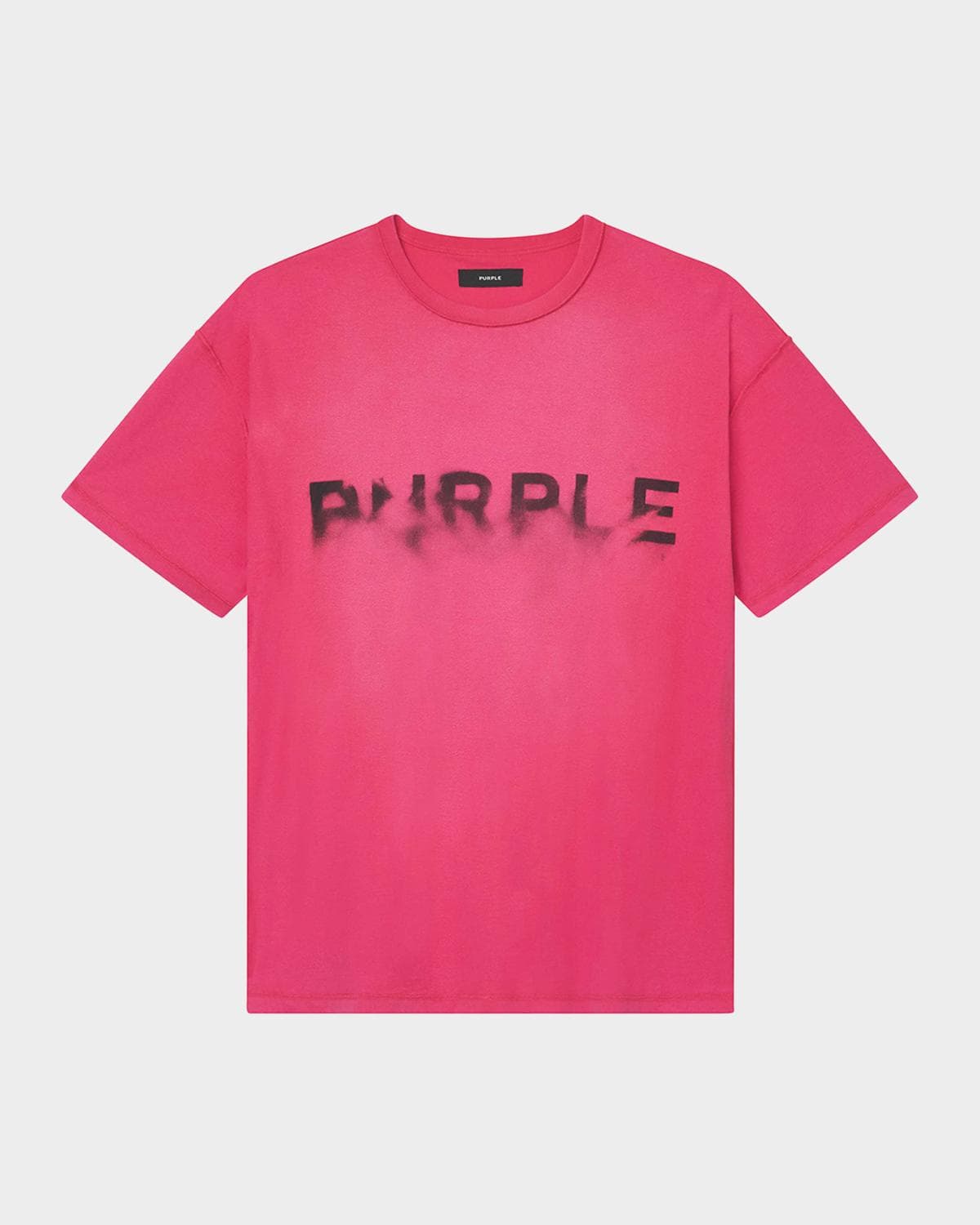 PURPLE Men's Textured Logo T-Shirt