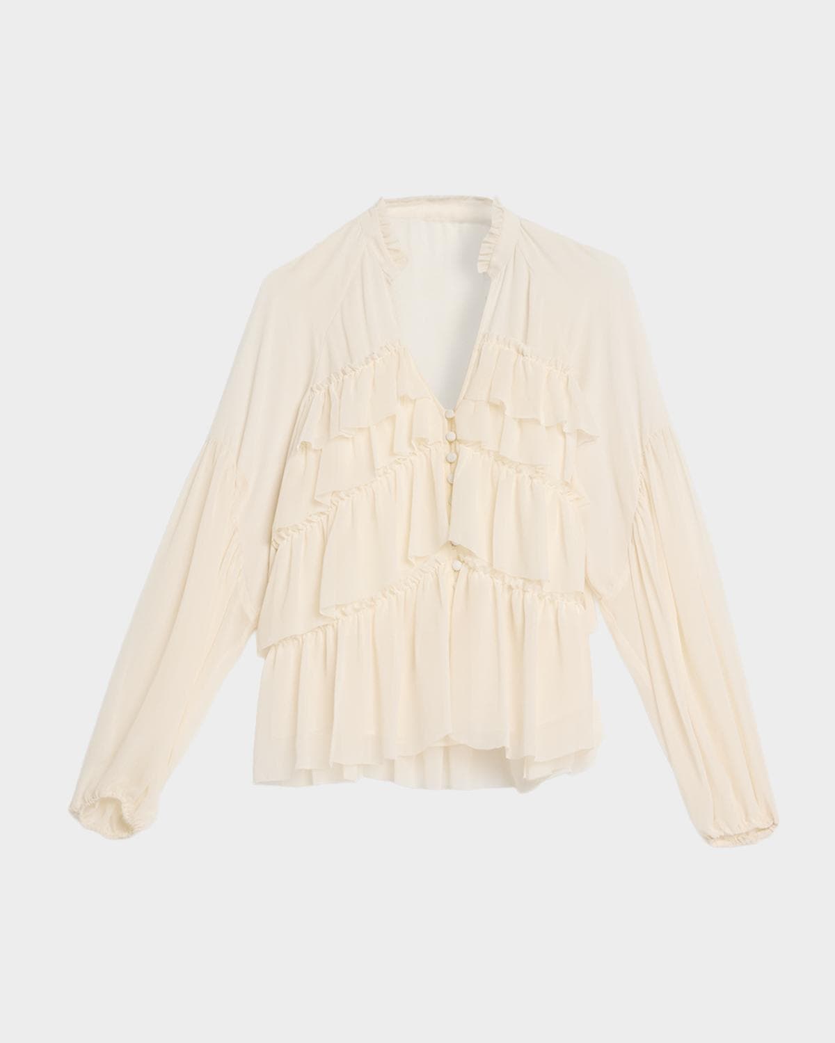 Cinq à Sept Amoura Tiered Ruffle Top