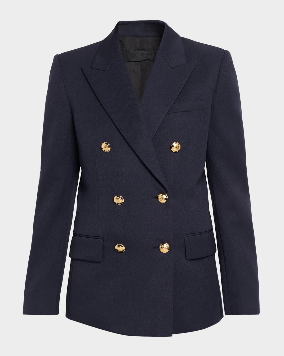 Nili Lotan Bruni Virgin Wool Double-Breasted Blazer