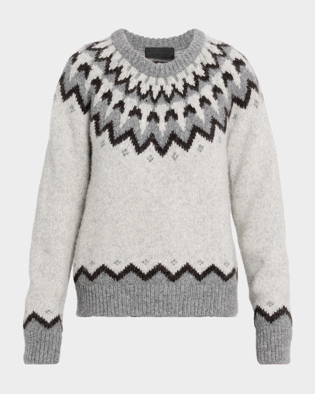 Nili Lotan Alan Fair Isle Alpaca-Blend Sweater
