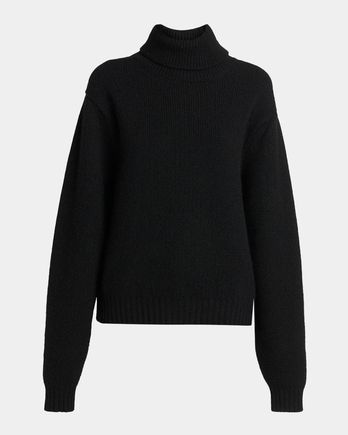 TOM FORD Boutique Wool-Cashmere-Mohair Chunky Knit Turtleneck Sweater