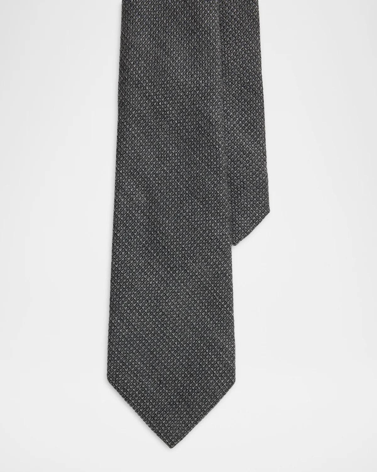 Ralph Lauren Purple Label Men's Textured Wool-Silk-Cashmere Tie