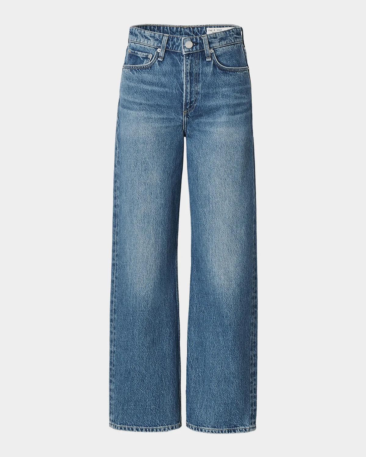 rag & bone Logan Denim High-Rise Wide-Leg Jeans