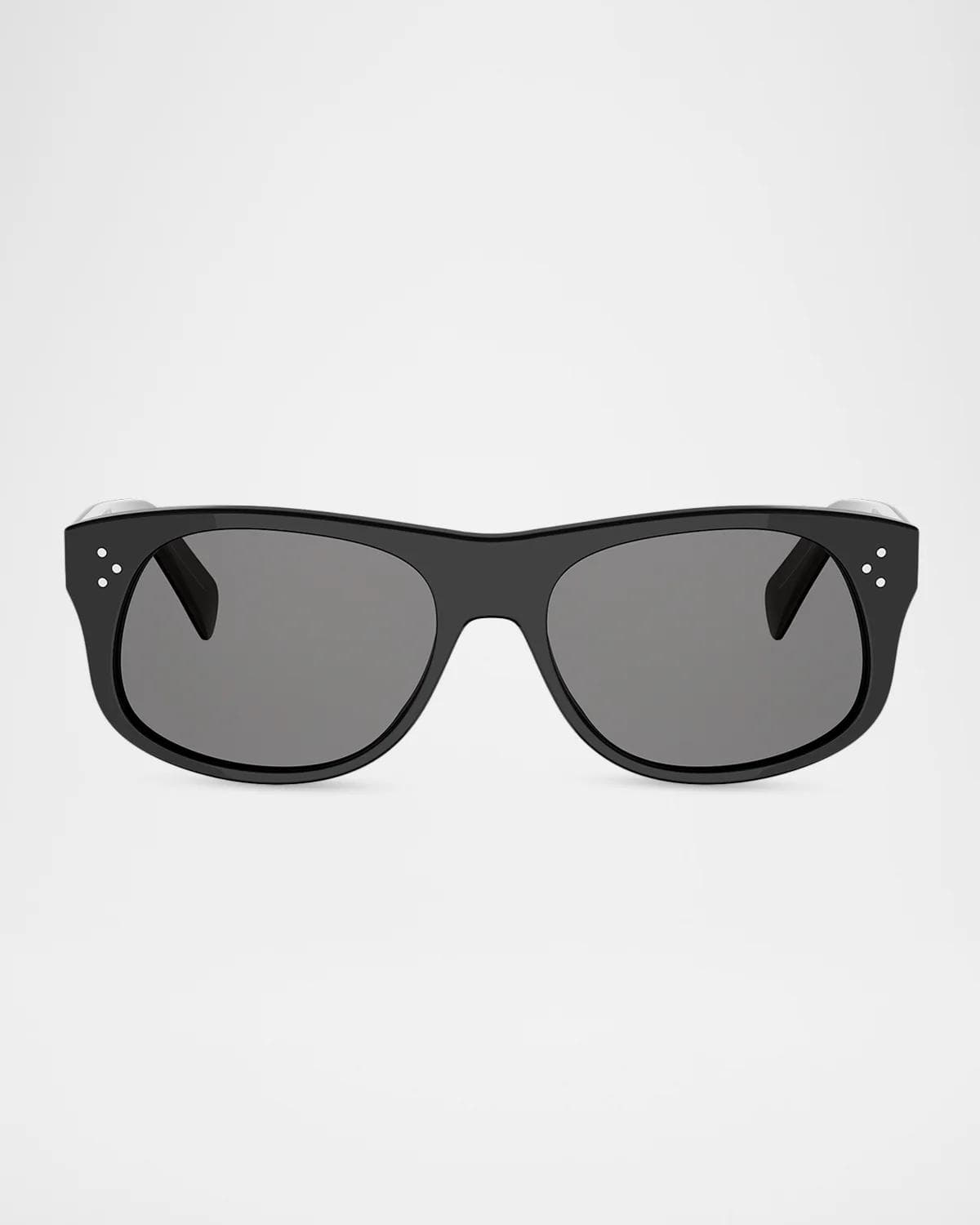 CELINE Men's 3 Dots 57MM Rectangular Sunglasses