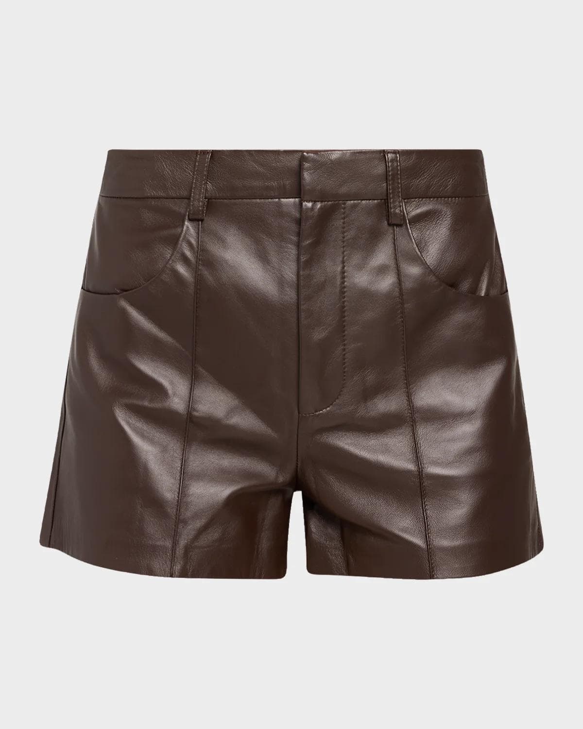 Ramy Brook Aurea Leather Shorts