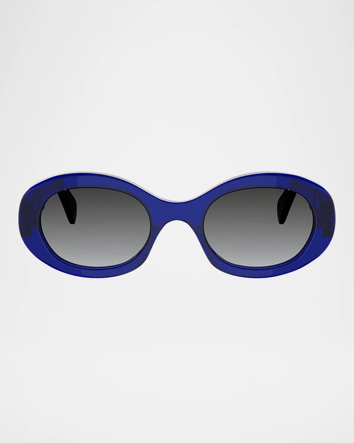CELINE Triomphe 52MM Oval Sunglasses