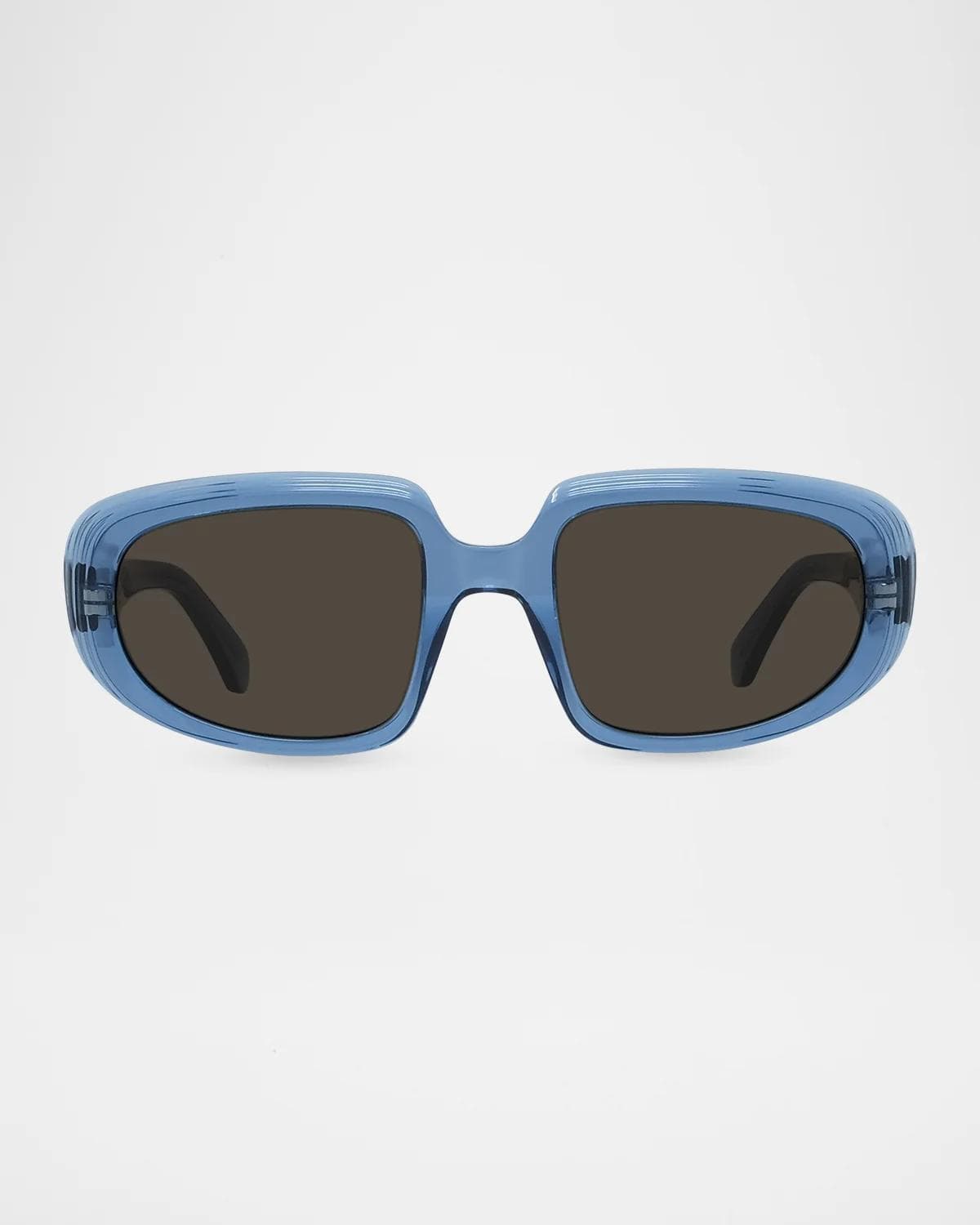 LOEWE Men's Anagram Acetate Oval Sunglasses