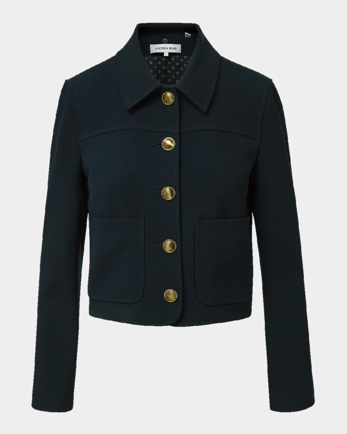 Veronica Beard Turnell Button-Front Jacket