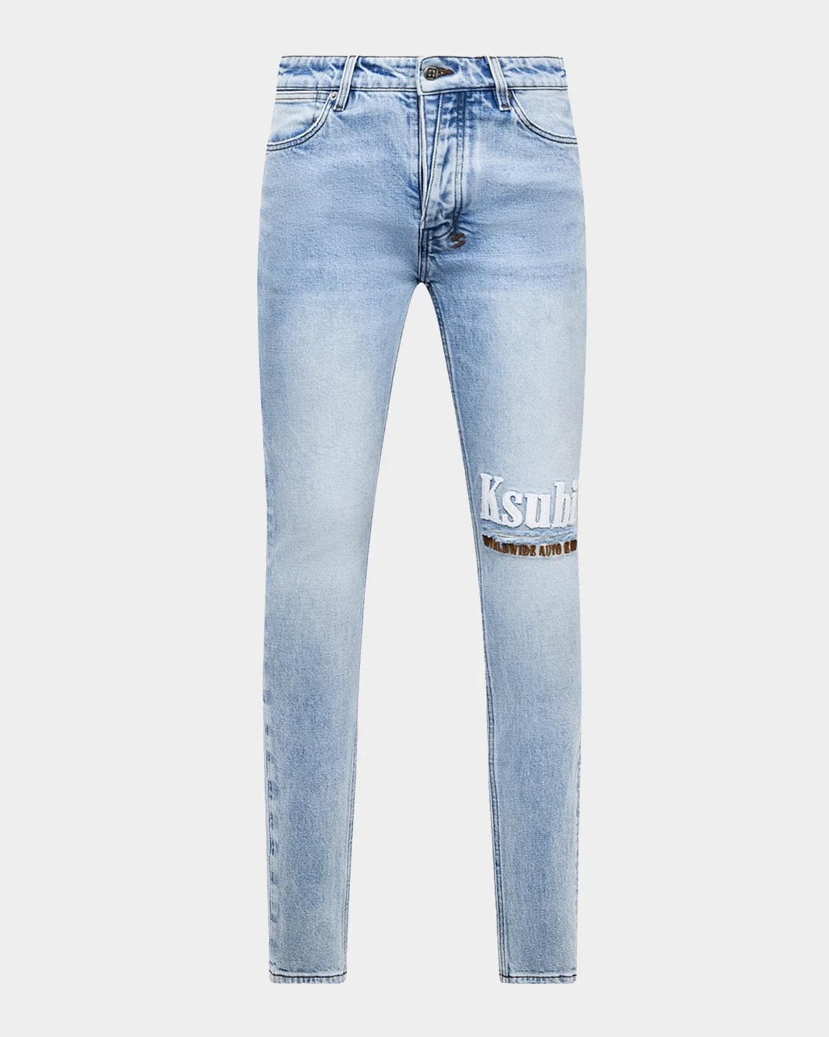 Ksubi Men's Van Winkle Kristal Logo Skinny Jeans