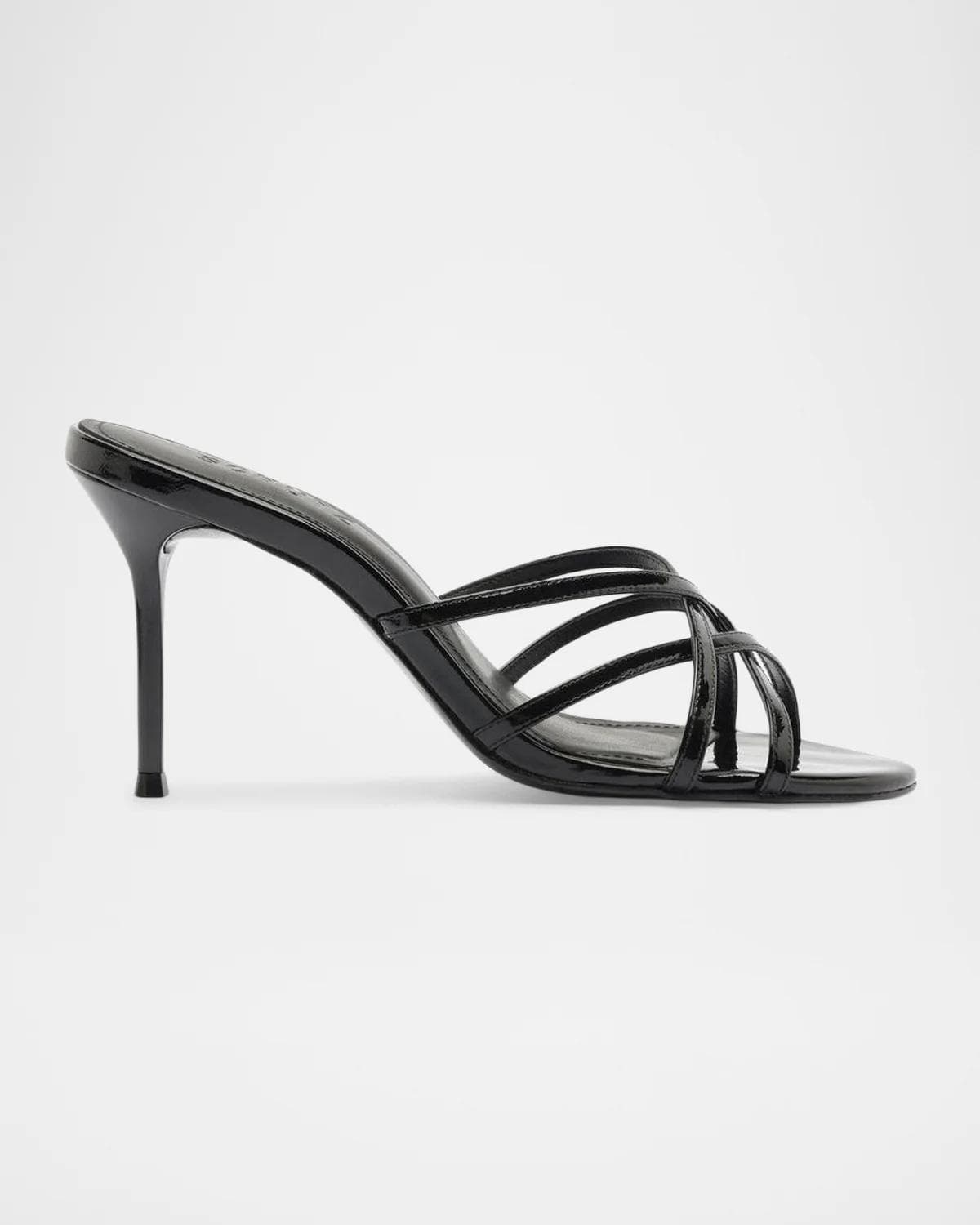 Schutz 90mm Marion Strappy Patent Leather Sandals