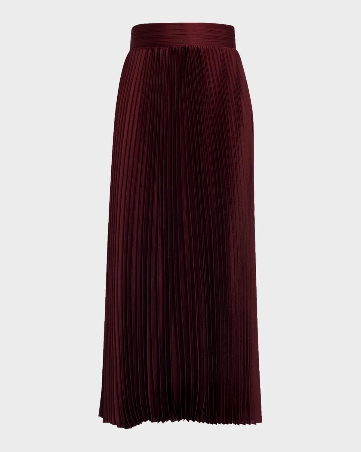 Elie Tahari The Ayla Pleated Viscose-Silk Midi Skirt