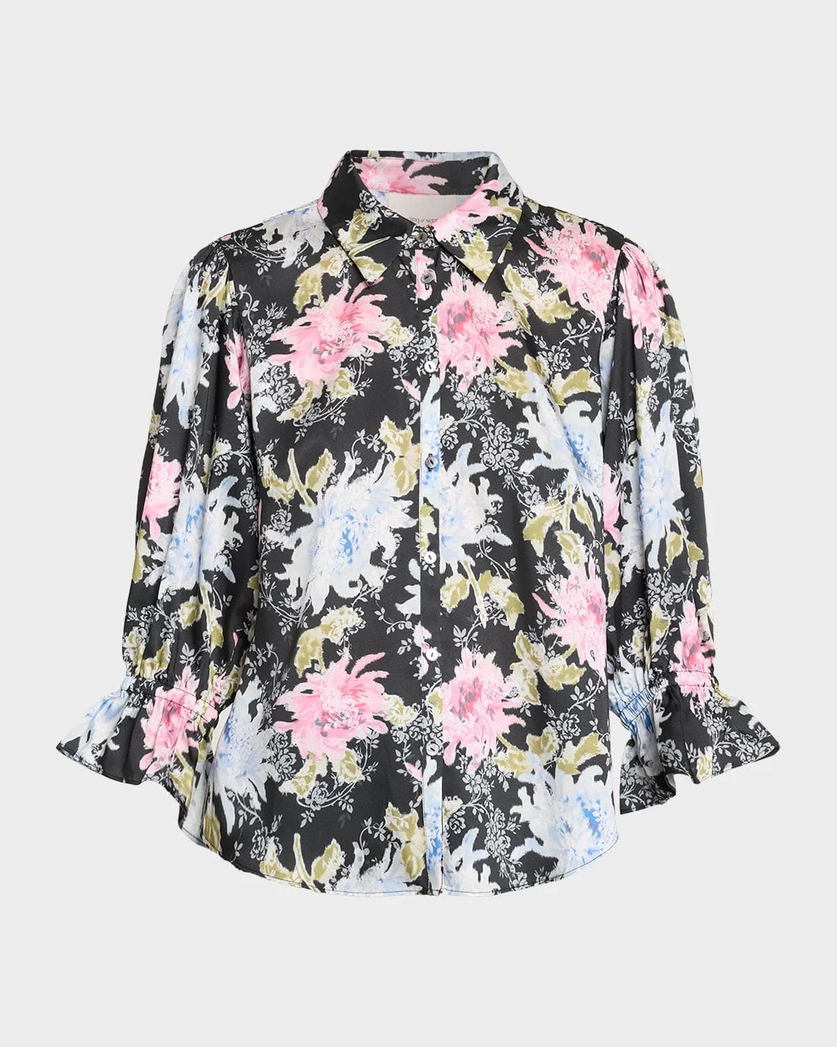 Cinq à Sept Fiona Dahlia Print Top