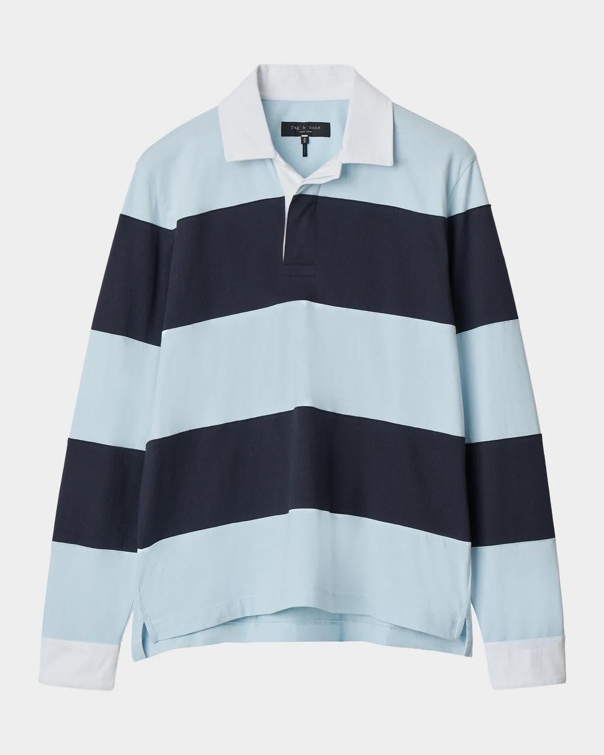 rag & bone Men's Striped Cotton Rugby T-Shirt