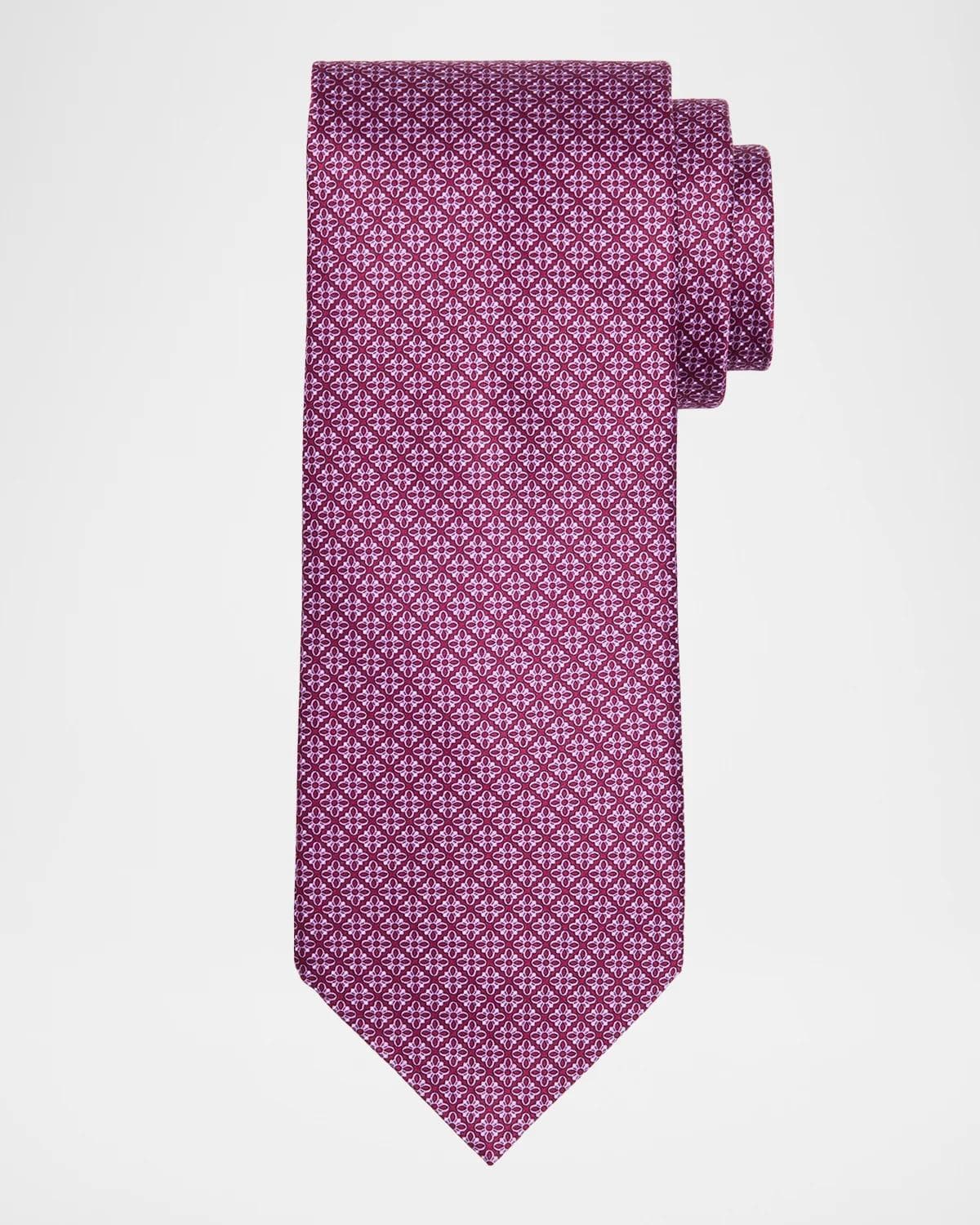 Stefano Ricci Men's Micro-Floral Silk Tie