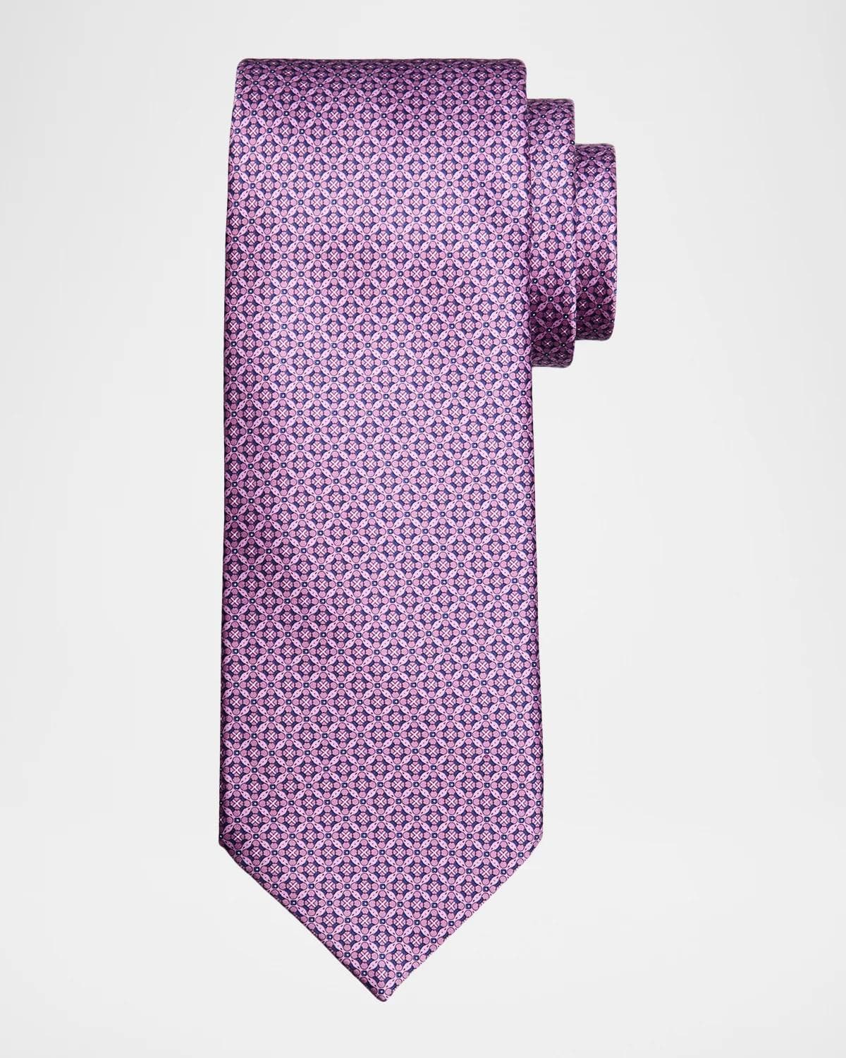 Stefano Ricci Men's Geometric Floral Silk Tie
