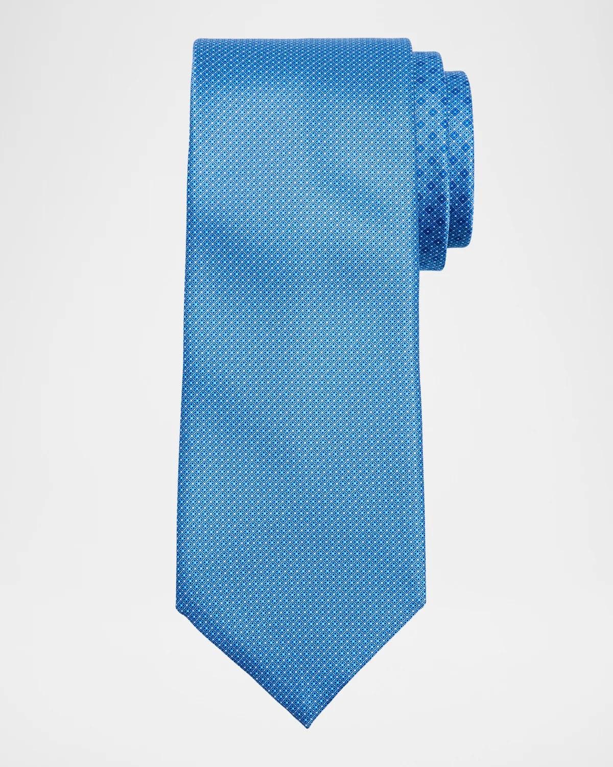 Stefano Ricci Men's Micro-Grid Silk Tie