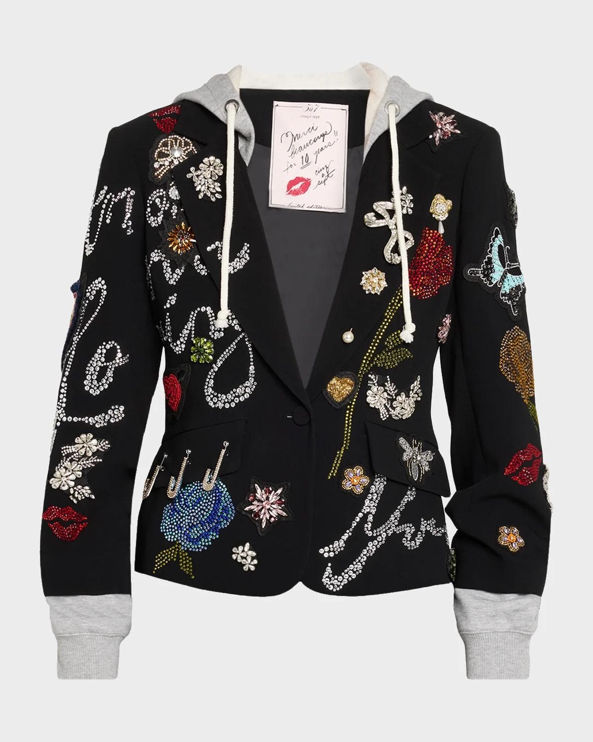Cinq à Sept Greatest Hits Embellished Hybrid Blazer