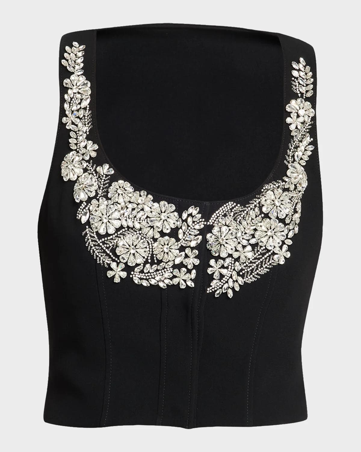 Cinq à Sept Aliana Embellished Cropped Vest