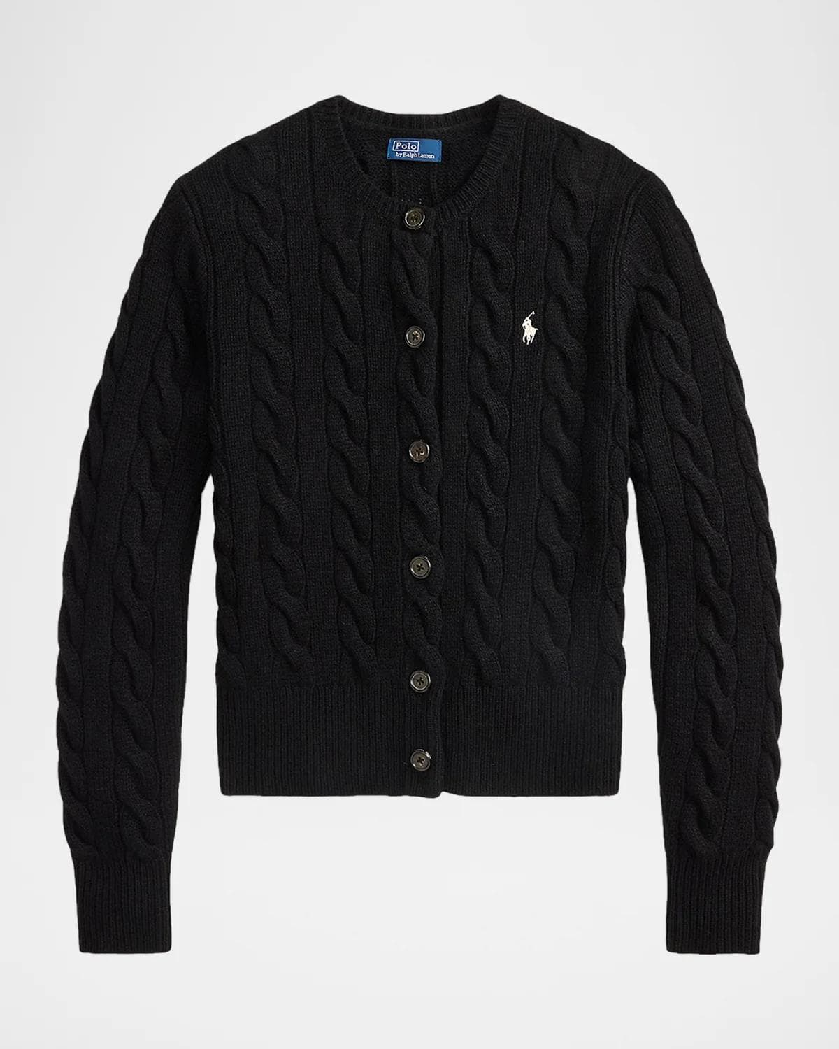Ralph Lauren Cable-Knit Wool-Cashmere Cardigan