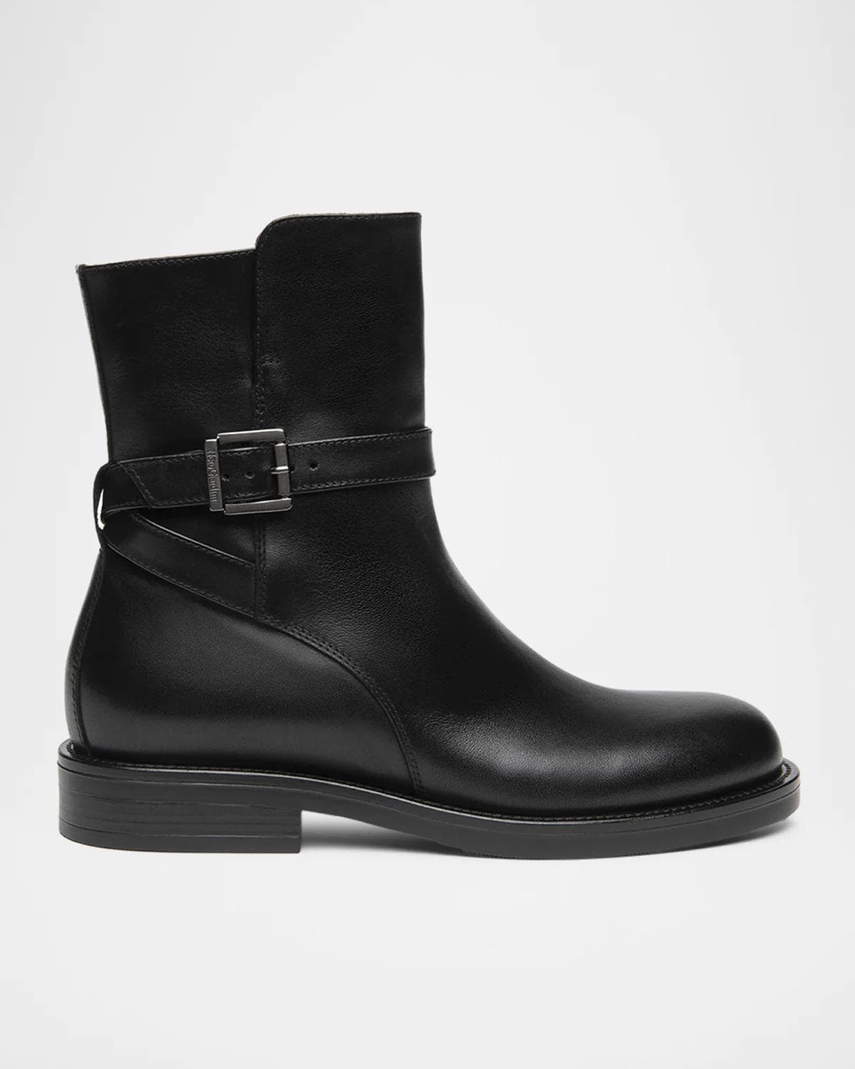 NeroGiardini Buckled Leather Ankle Boots