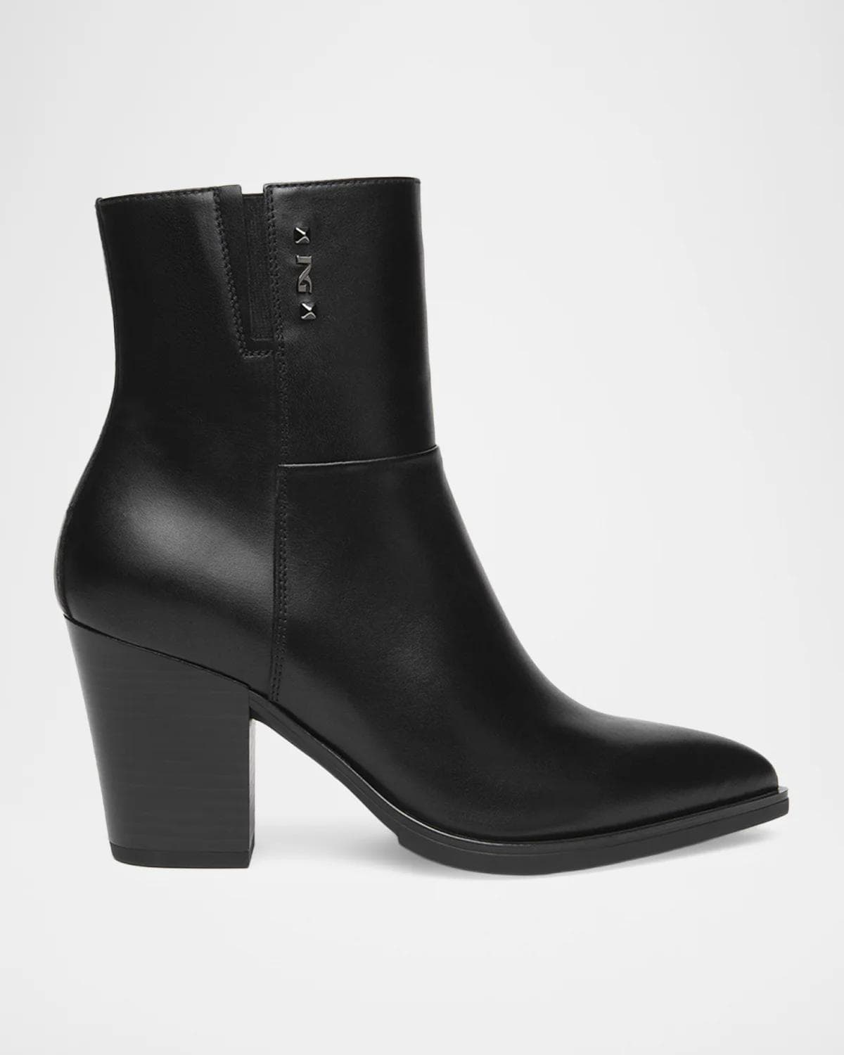 NeroGiardini 80mm Leather Western Ankle Boots