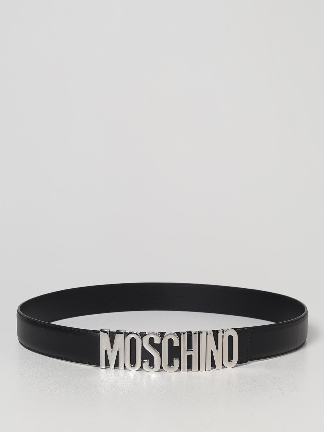 Moschino Couture Smooth Leather Belt