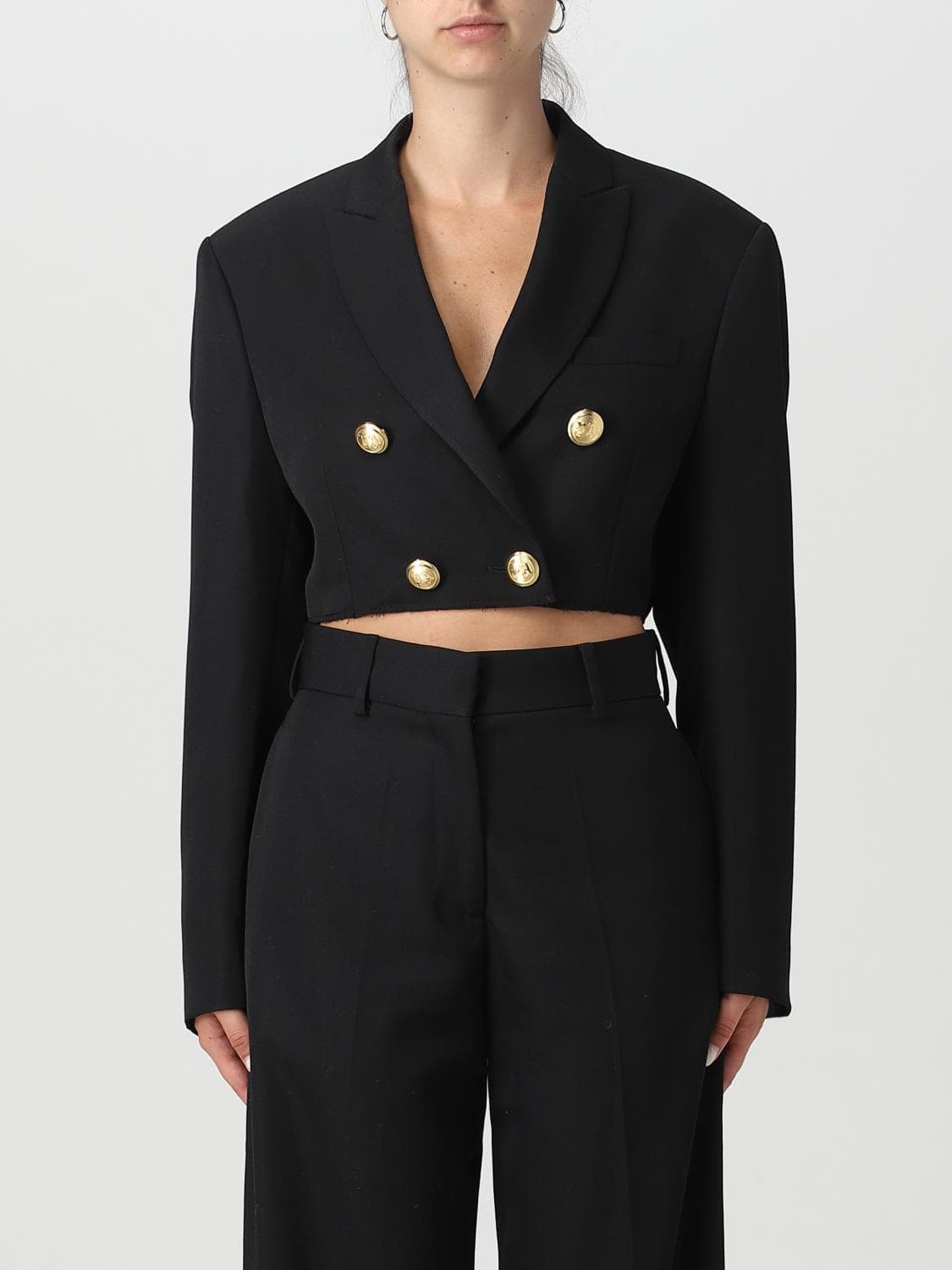 Palm Angels double-breasted virgin wool blend blazer