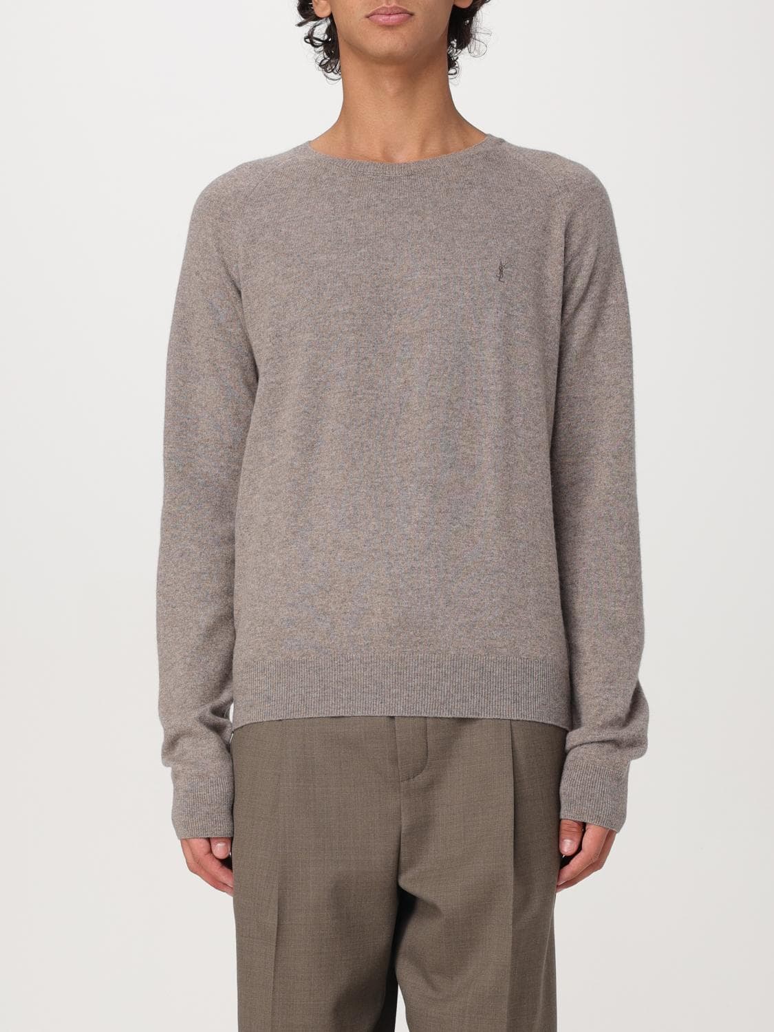 Saint Laurent Sweater Men color Beige