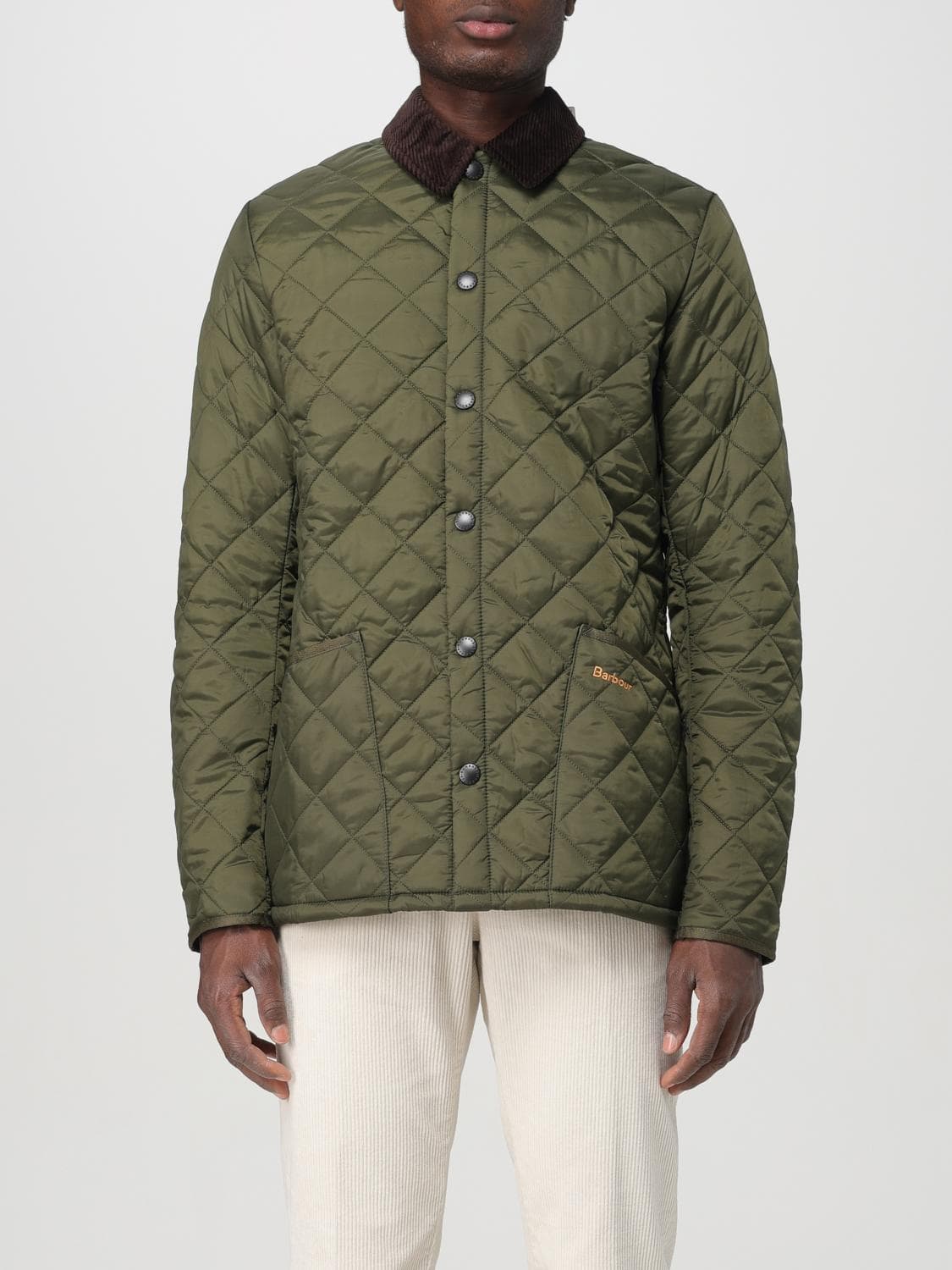 Barbour Jacket Men color Olive