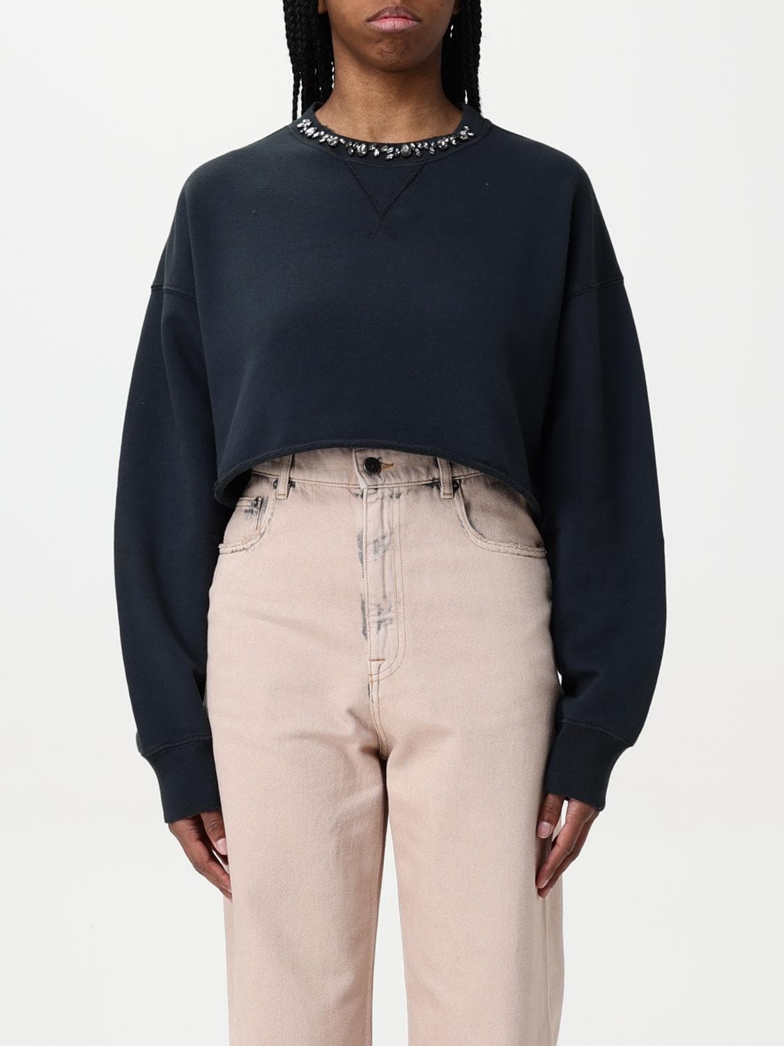 Golden Goose Sweatshirt Woman color Black