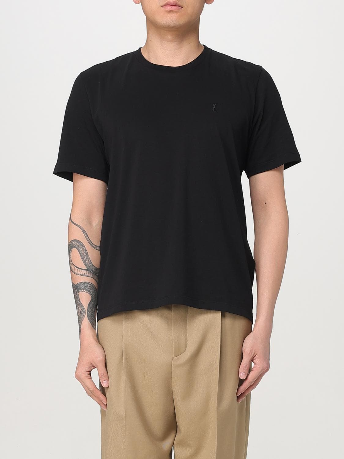 Saint Laurent T-Shirt Men color Black
