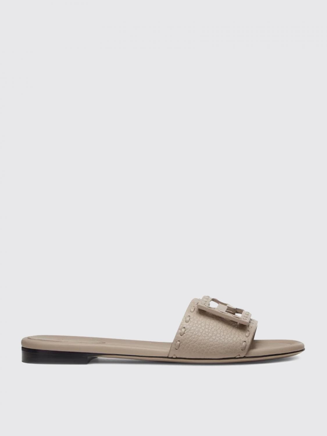 Fendi Heeled Sandal Woman color Grey · 36
