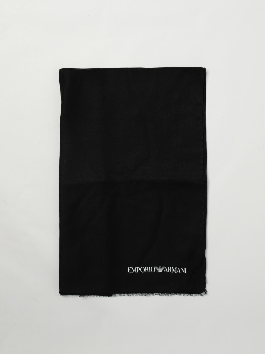 Emporio Armani Scarf Men color Black