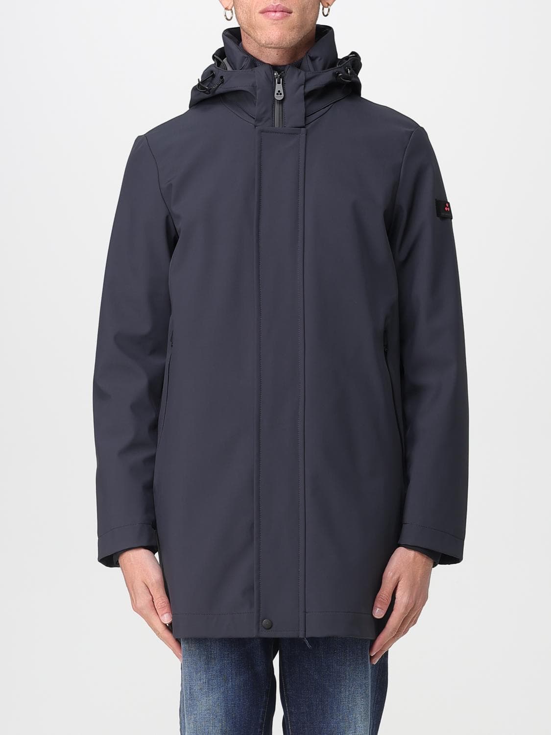 Peuterey Coat Men color Blue
