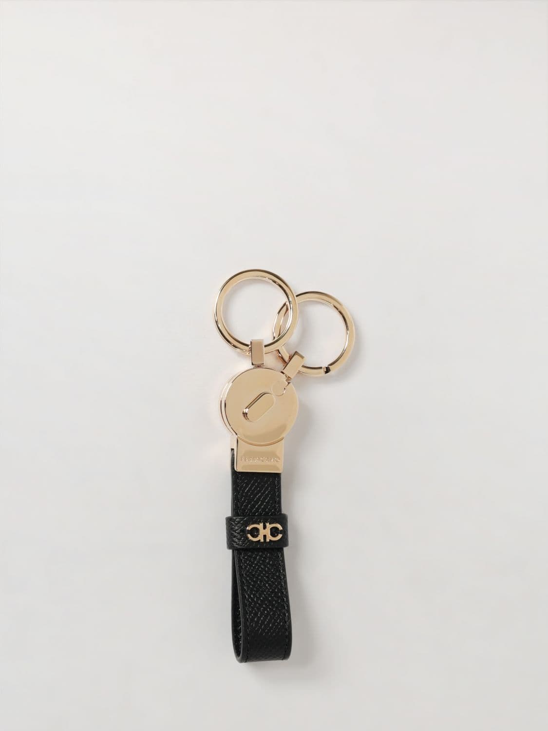 Ferragamo Keyring Men color Black