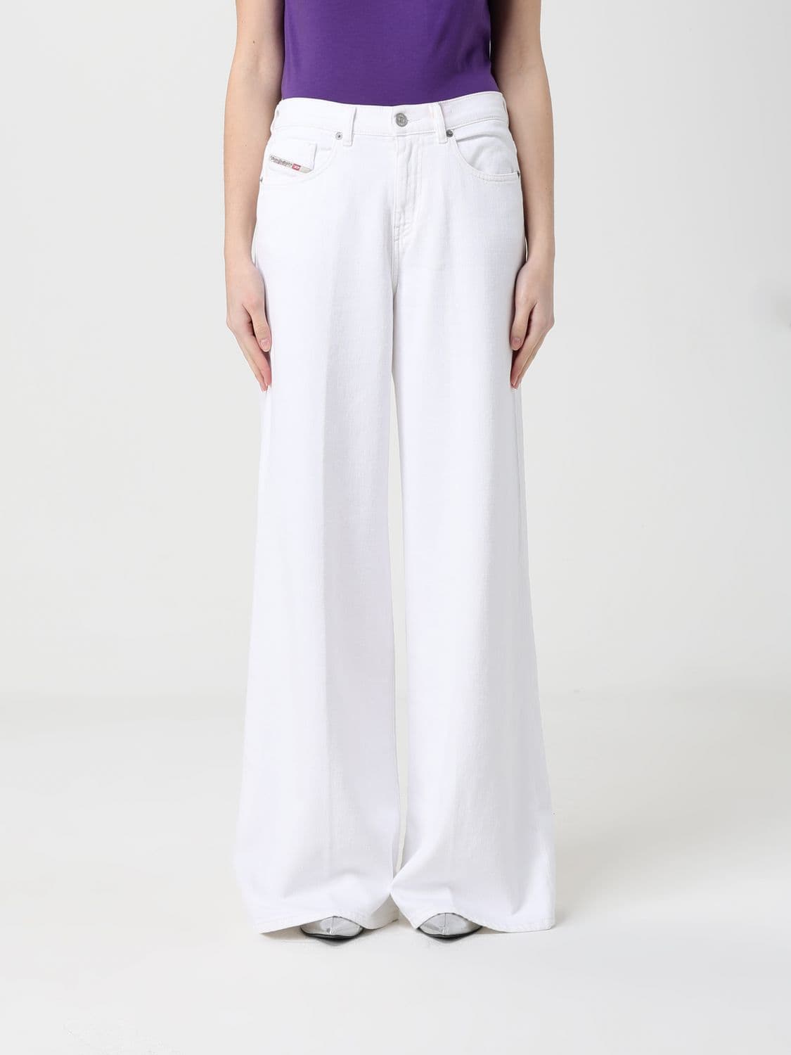 Diesel Jeans Woman color White