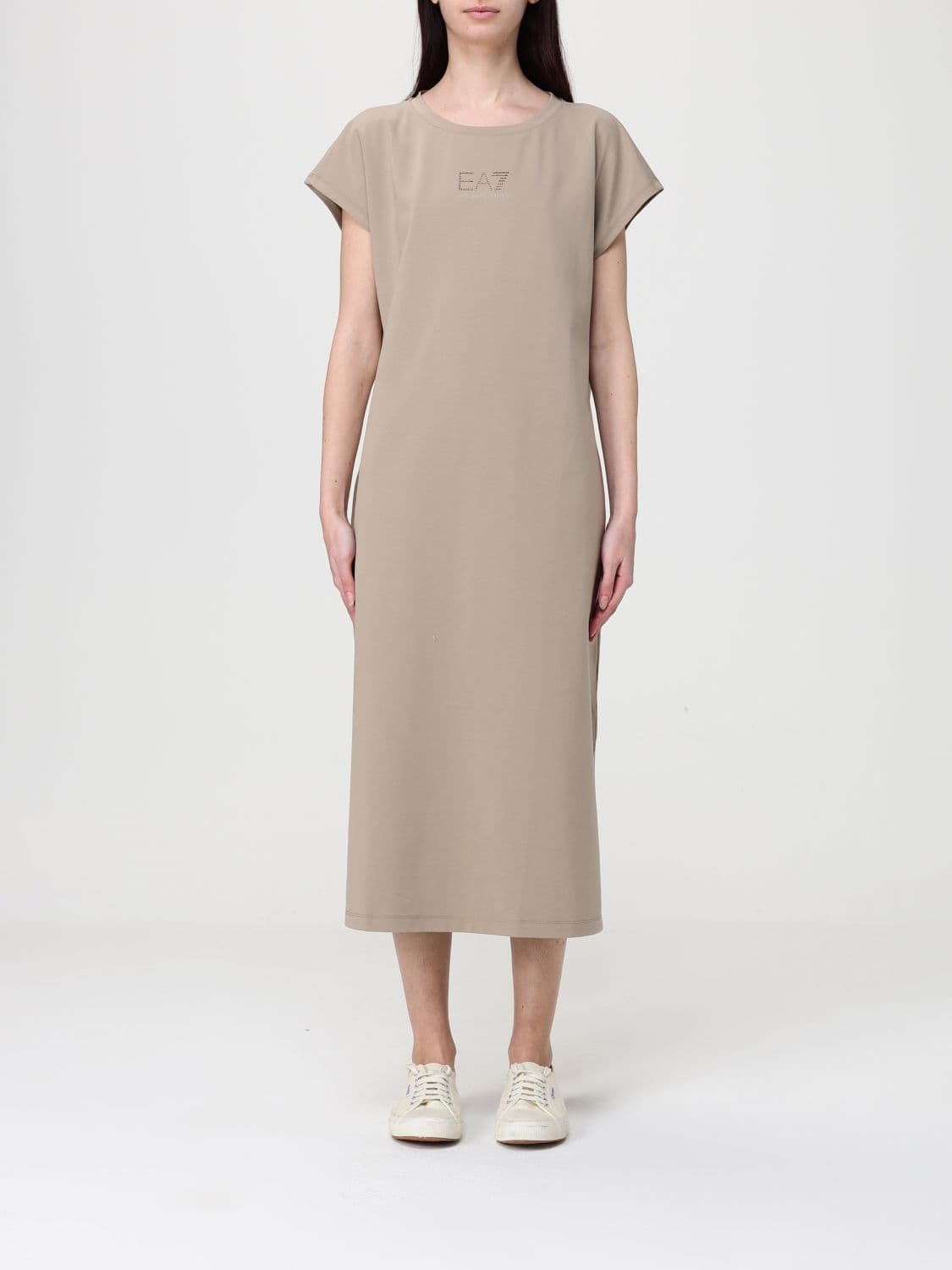 Ea7 Dress Woman color Dove Grey · XS