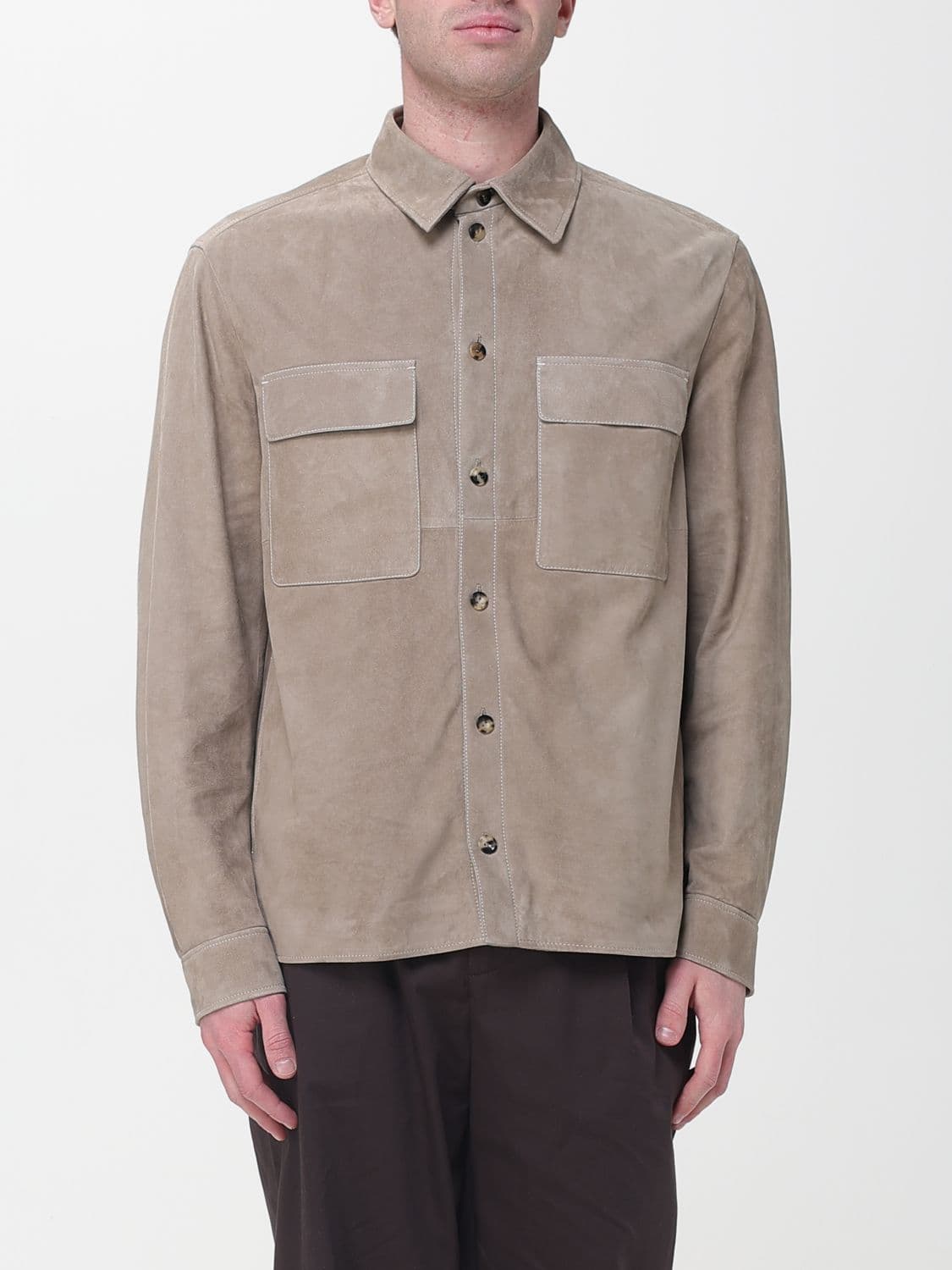 Agnona Jacket Men color Dove Grey